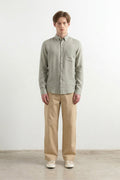 Koszula lniana Linen Taupe