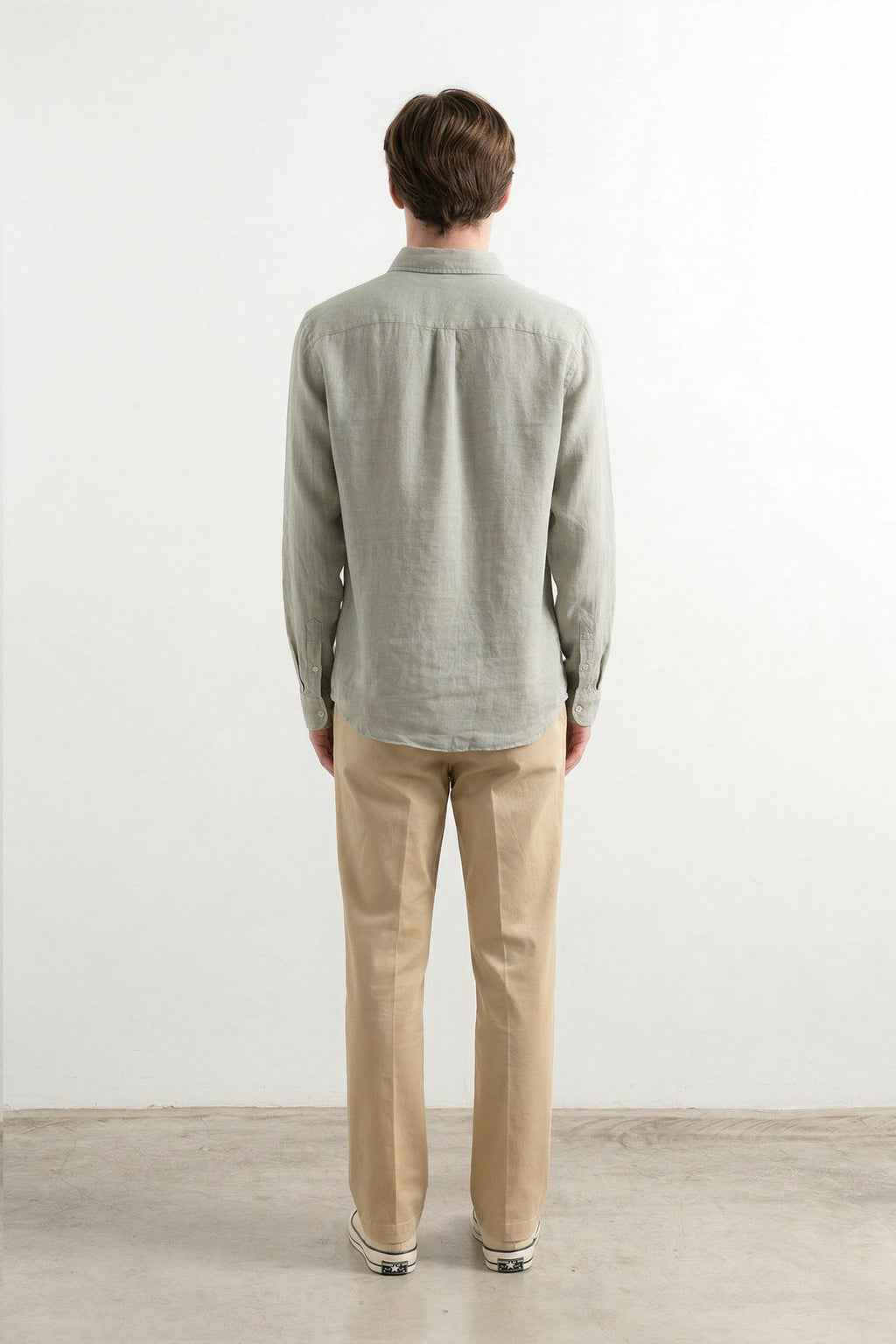 Koszula lniana Linen Taupe