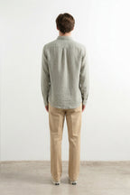 Koszula lniana Linen Taupe