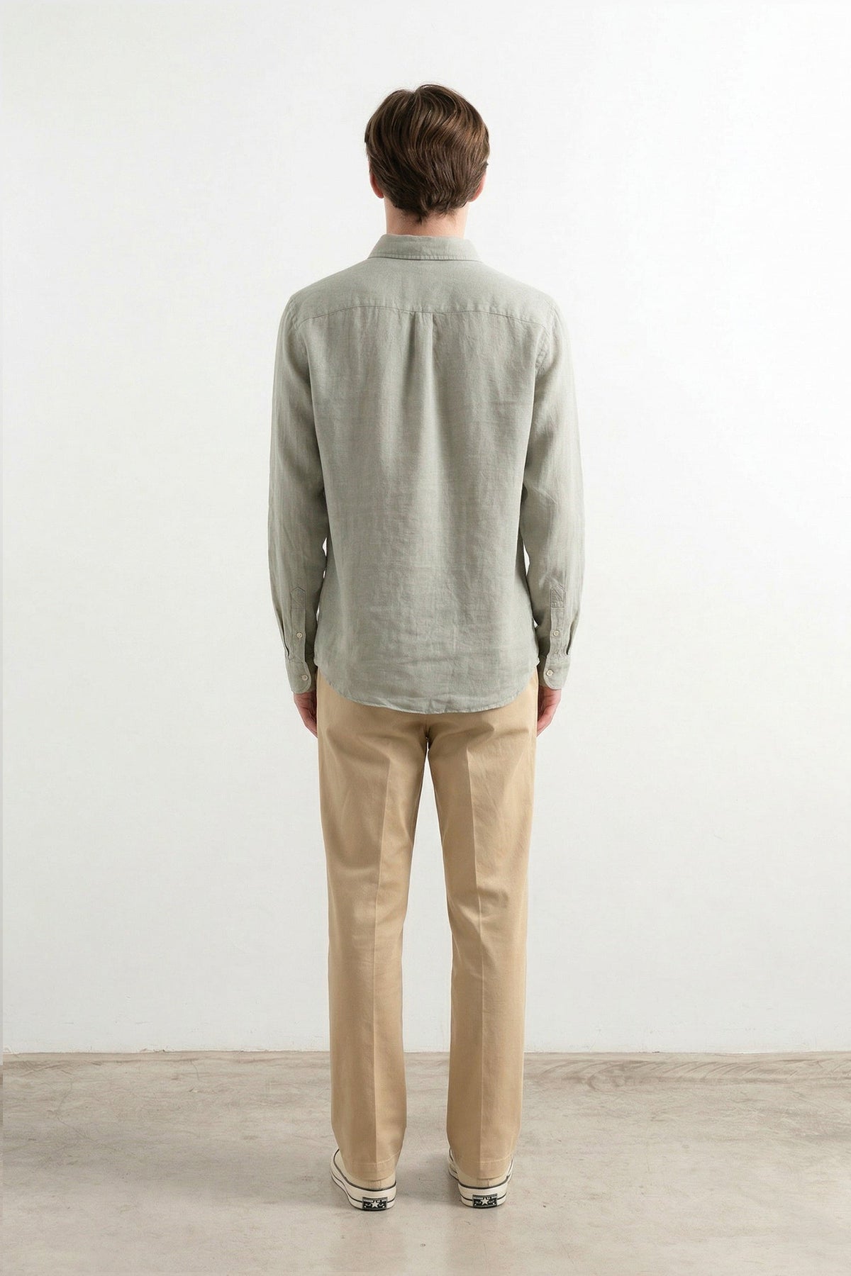 Koszula lniana Linen Taupe