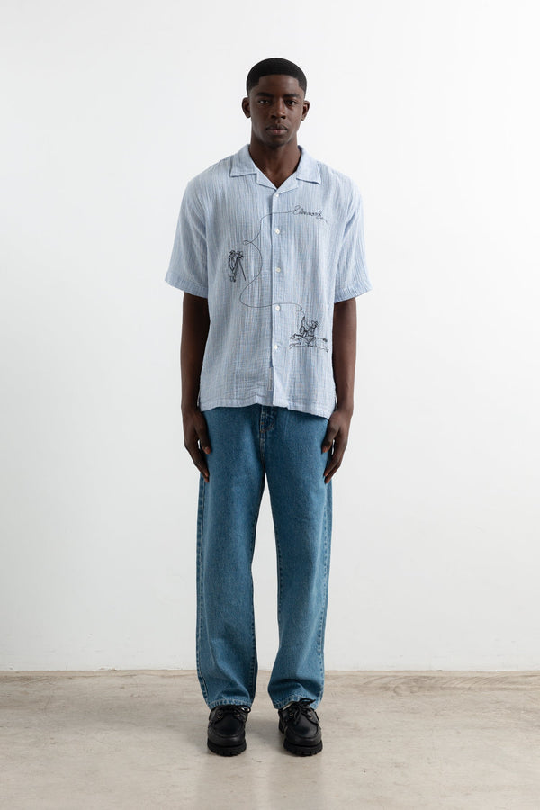 Camicia Western Dk Blue