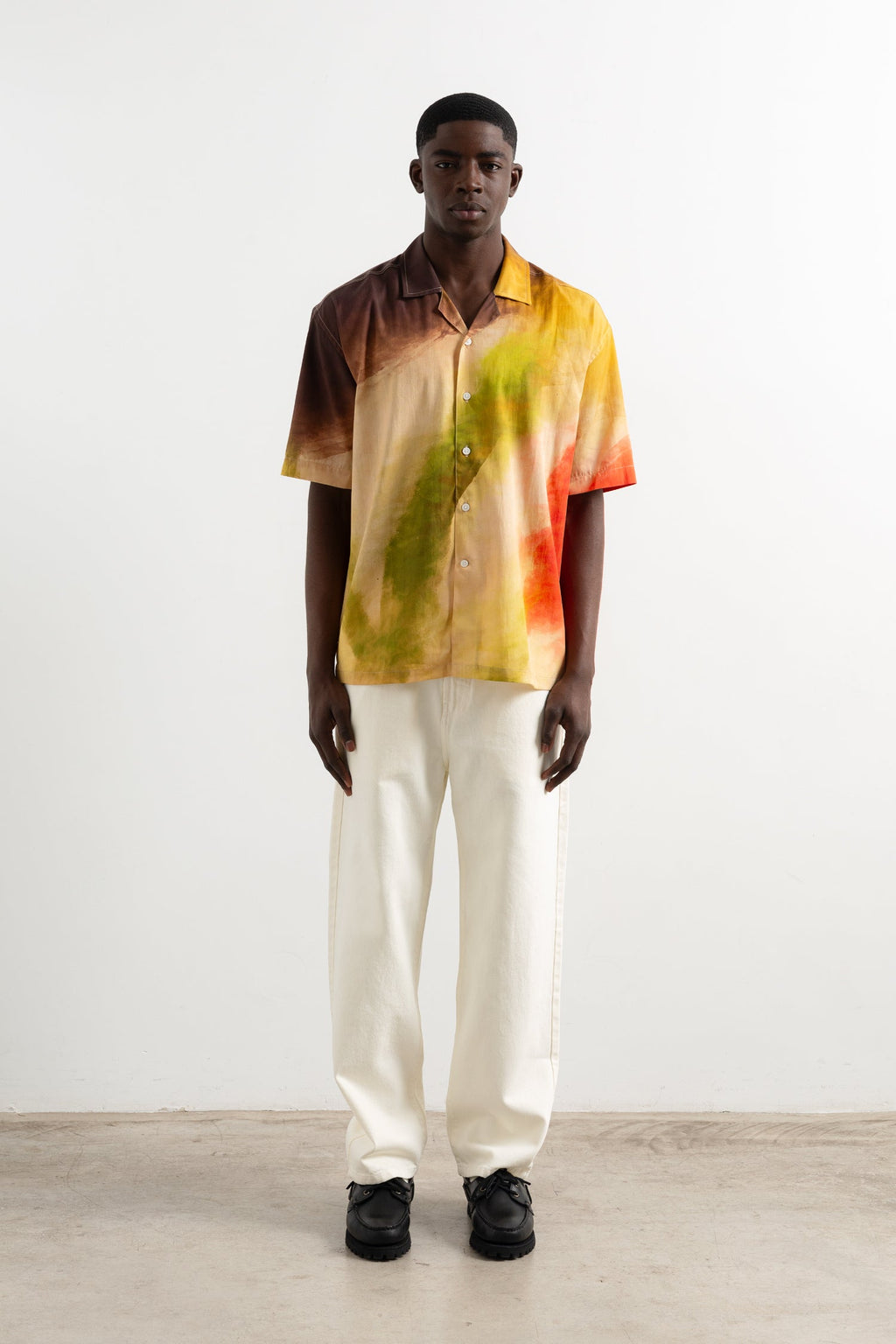 Overhemd Watercolour Tan