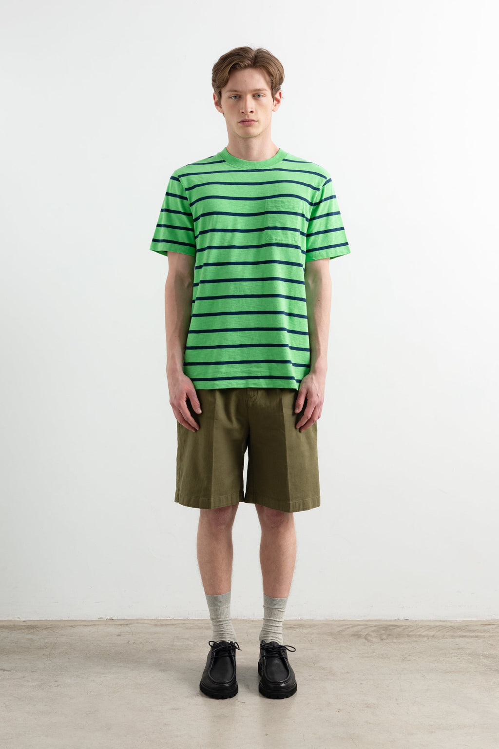 Flame Stripes Green T-Shirt