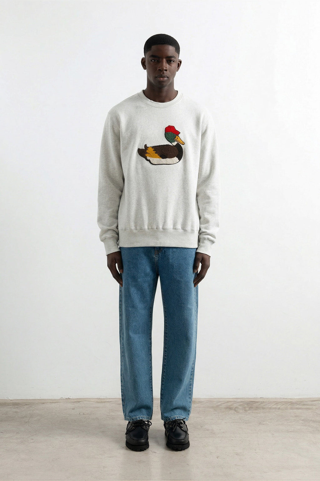 Sweatshirt Duck Hunt Grey Melange