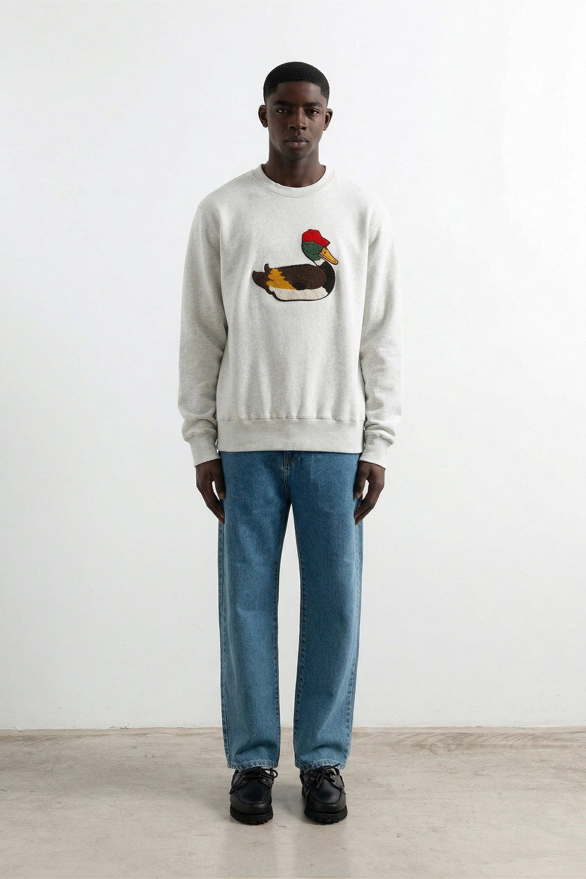 Sweatshirt Duck Hunt Grey Melange