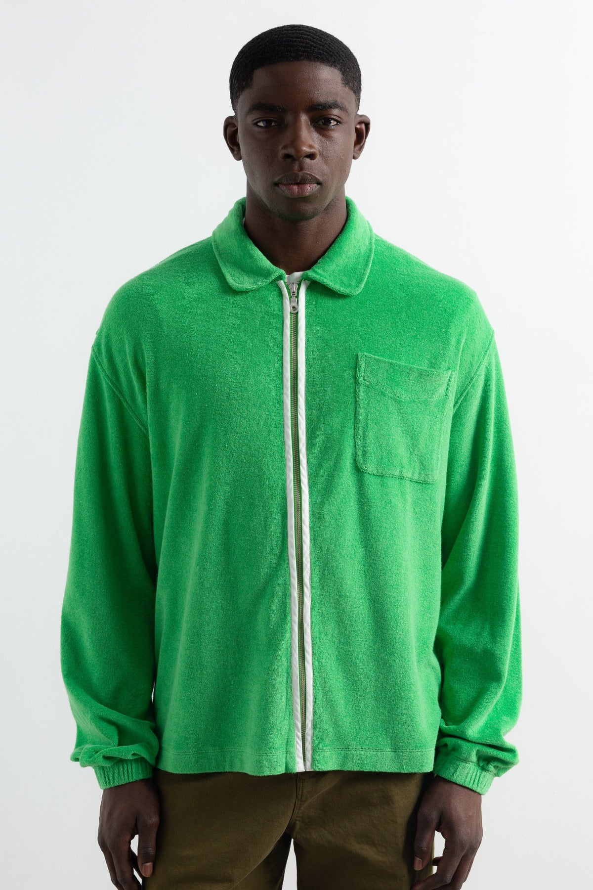 Rozpinana bluza Terry Green