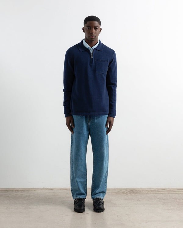 Gebreide Trui Signature Navy