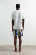 Watercolour Stripes Mustard Swimsuit
