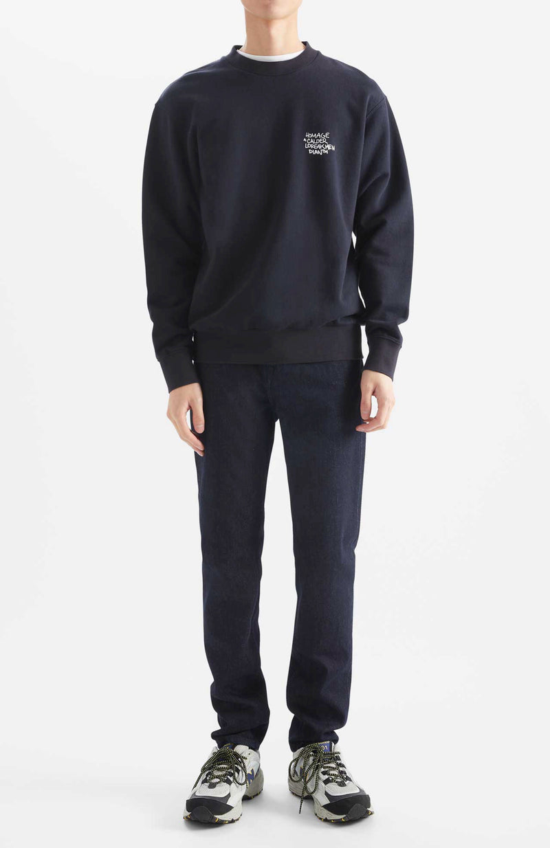 Sweatshirt Sw Calder Graphic - Navy - Homme