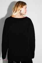 Maille Pixie Black 100% Laine Extra Vierge Fabriqué Au Portugal