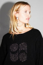Maille Pixie Black 100% Laine Extra Vierge Fabriqué Au Portugal