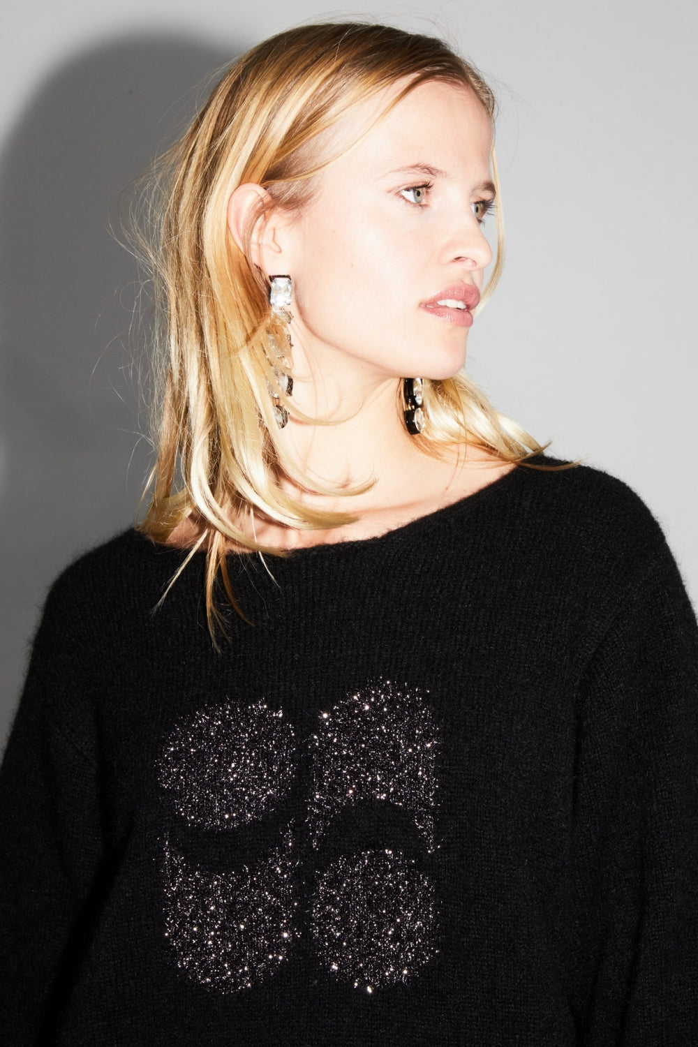 Maille Pixie Black 100% Laine Extra Vierge Fabriqué Au Portugal