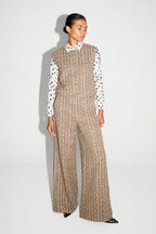 Veste Sans Manche Arielle Tweed Kimolos Fabriquée En Italie