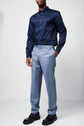 The Kooples - Pantalon Costume Laine Bleu Clair Ajusté - Homme