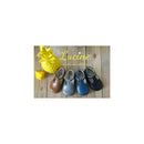 Baby Shoes, Ankle Boots with Buckle, Axel Style - Light Grey Leather - Unisex