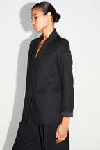 Blazer Ema Noir Éclat Fabriqué En Italie