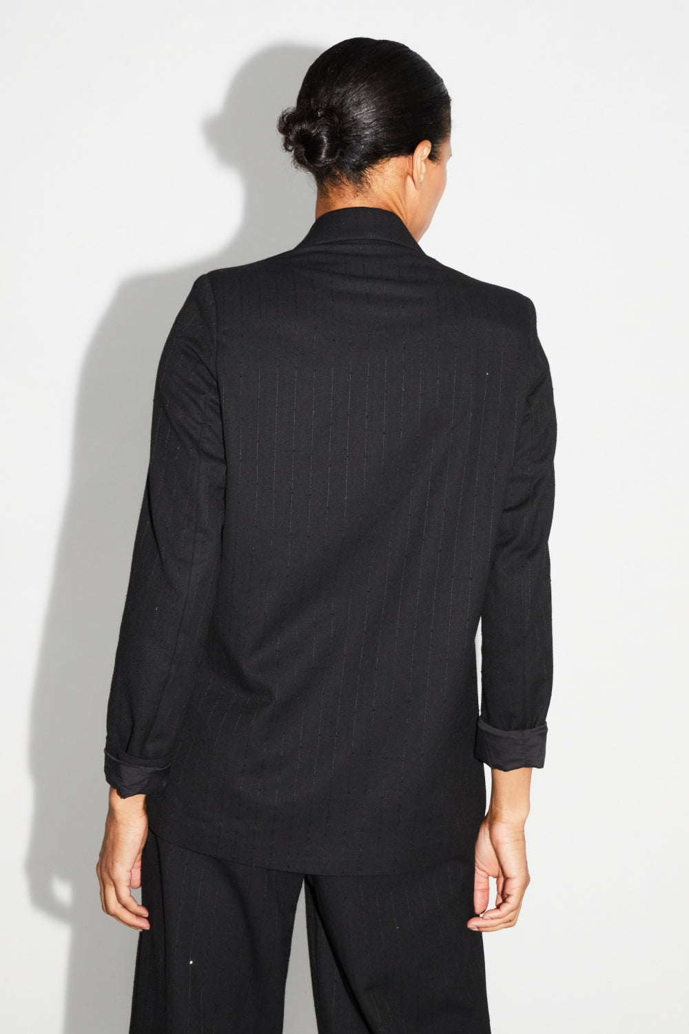 Blazer Ema Noir Éclat Fabriqué En Italie