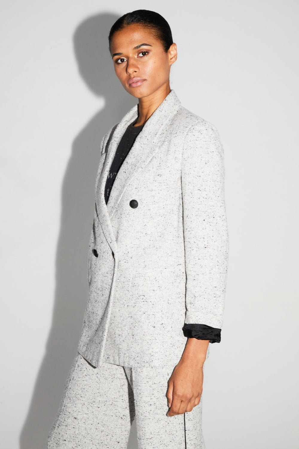 Blazer Ema Laine Granito Fabriqué En Italie