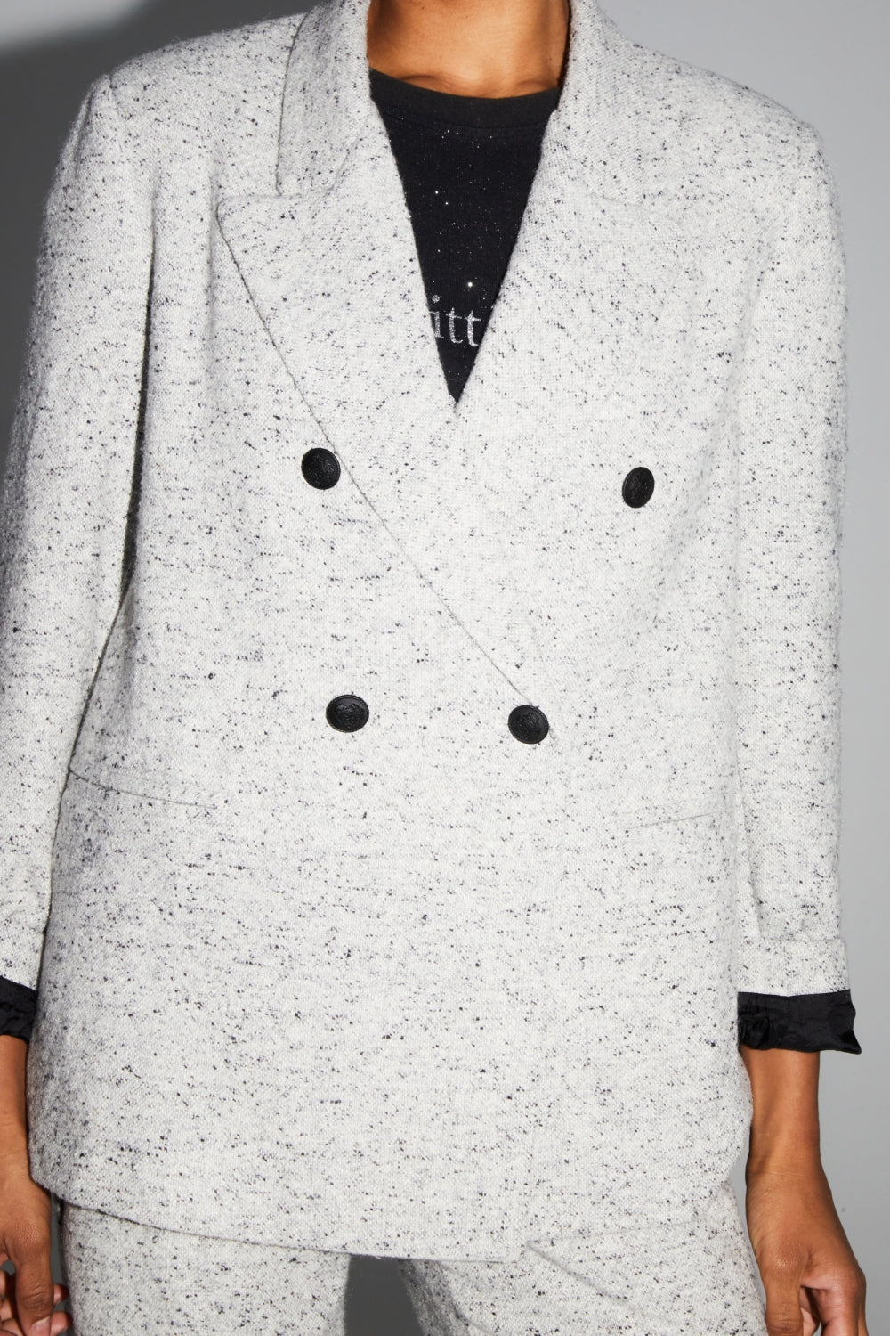 Blazer Ema Laine Granito Fabriqué En Italie