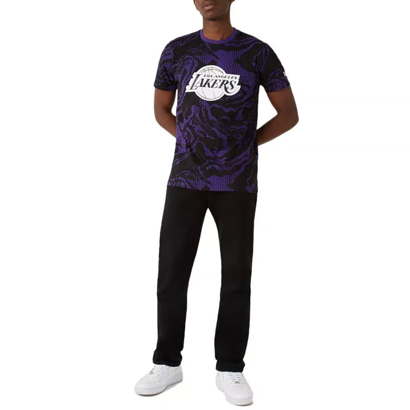 Tee-Shirt New Los Angeles Lakers Oil Slick Print