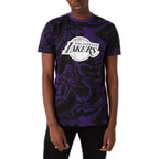 Tee-Shirt New Los Angeles Lakers Oil Slick Print