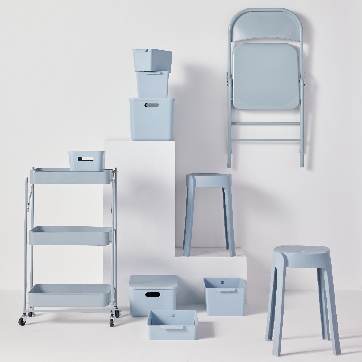 Panier De Rangement - Bleu