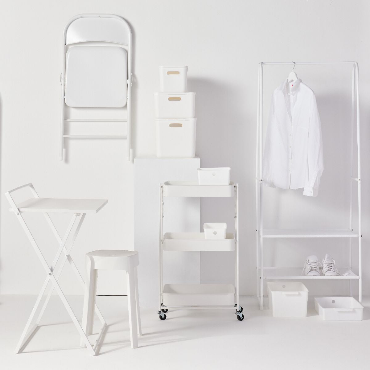 Compact Desk - White