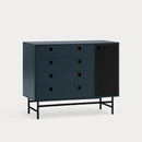 Point - Commode - Bleu Foncé & Noir
