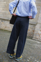Pantalones Louis Barrel Azul Marino