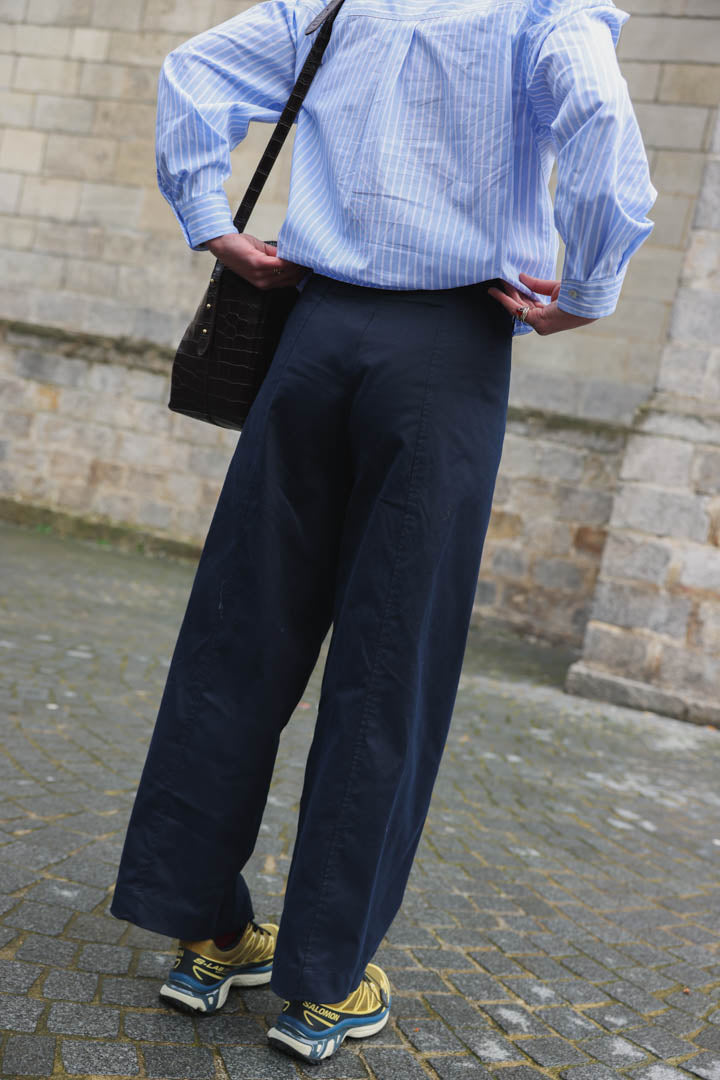 Pantalones Louis Barrel Azul Marino