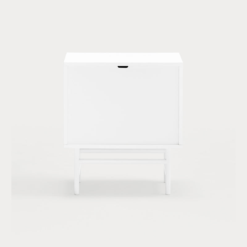 Point - Table De Chevet - Blanc