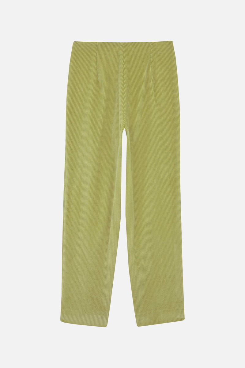Prince Velvet Trousers LIME GREEN