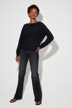 Maille Romy Baby Alpaga Black Fabriquée En Italie
