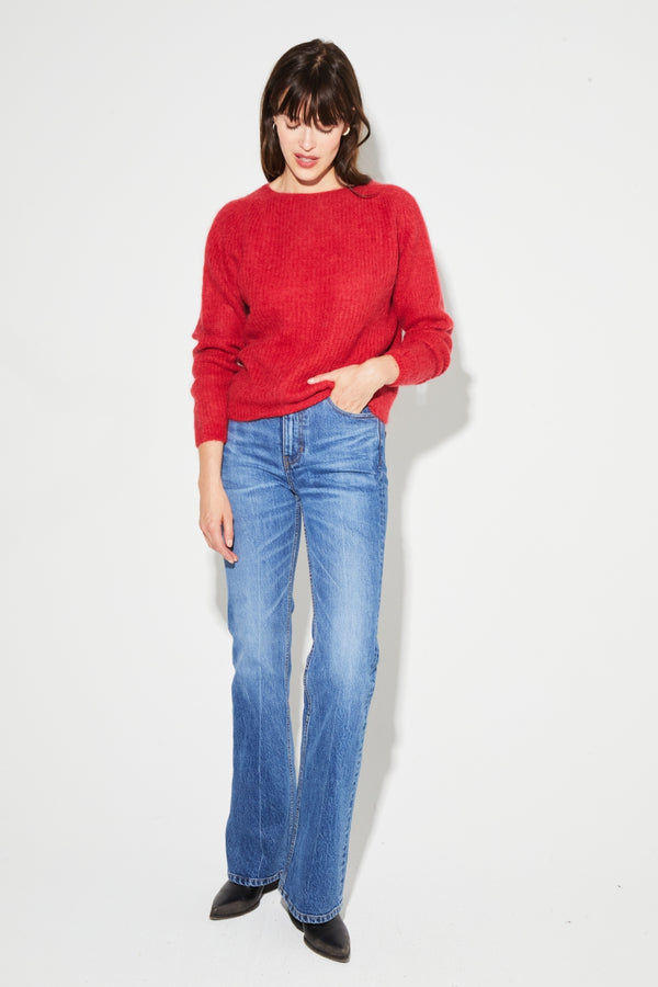 Romy Baby Alpaca Punto Rojo Hecho En Italia