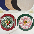 Fabric - Mantel Individual Redondo Reversible