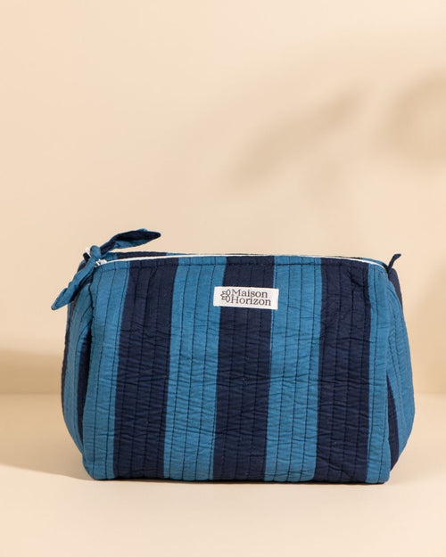 Trousse De Toilette Banita - Rayures Ultra Bleu