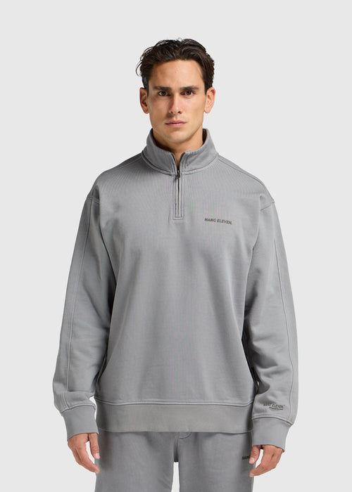 Pull Premium Blanks Half Zip - Washed Grey