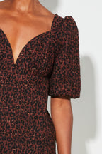 Robe Babydoll Nara Jacquard Léo Fabriqué En Italie