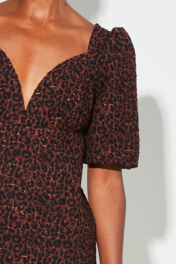 Nara Jacquard Léo Babydoll Dress Made In Italy