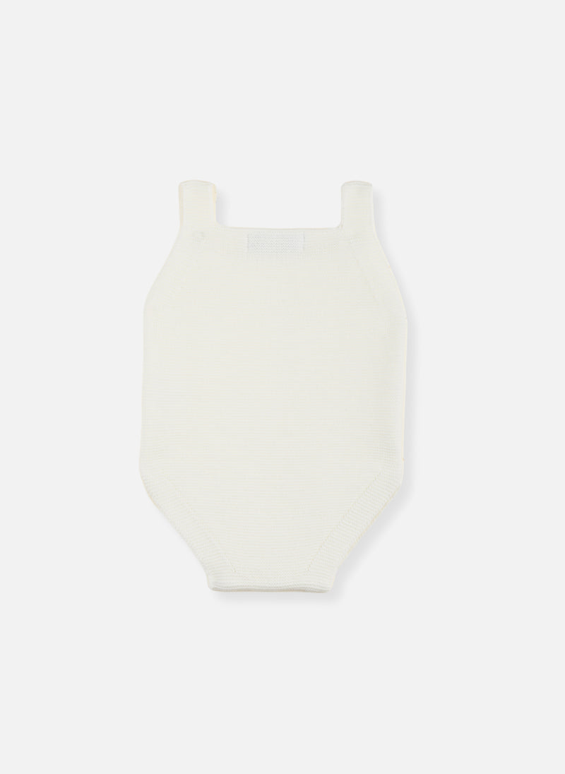 Barboteuse En Tricot - Écru