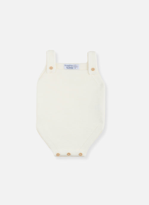 Barboteuse En Tricot - Écru