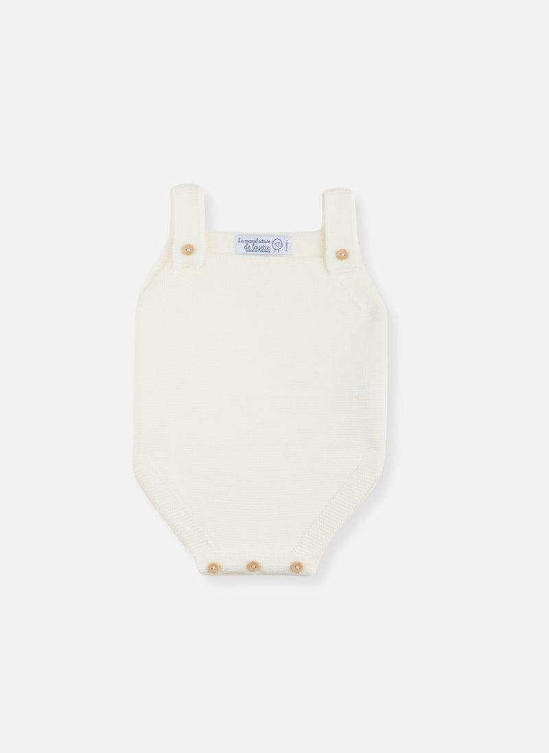 Barboteuse En Tricot - Écru