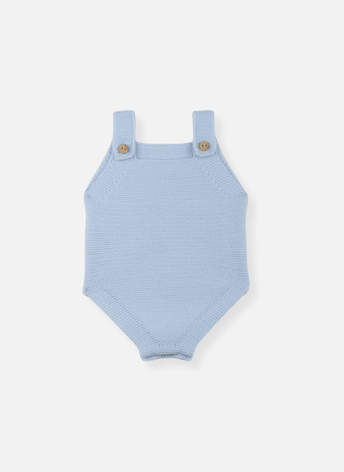 Barboteuse En Tricot - Bleu Layette