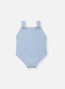 Barboteuse En Tricot - Bleu Layette