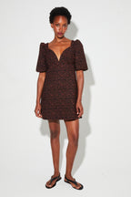 Robe Babydoll Nara Jacquard Léo Fabriqué En Italie