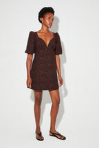 Robe Babydoll Nara Jacquard Léo Fabriqué En Italie