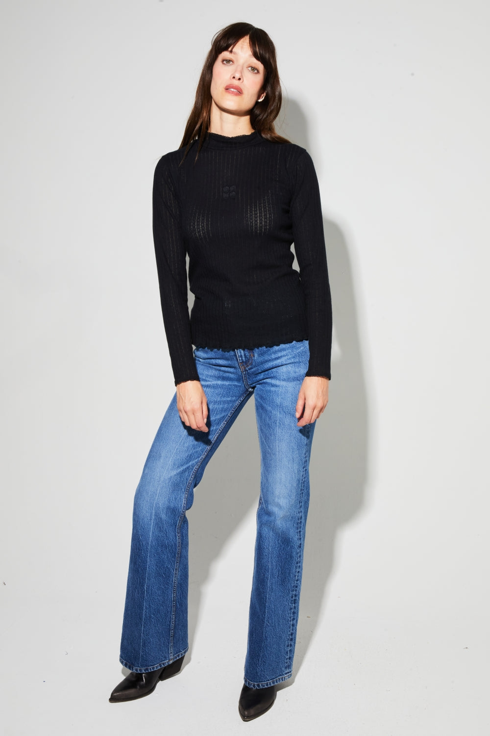 Sous-Pull Lola Black Fabriqué Au Portugal