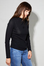 Sous-Pull Lola Black Fabriqué Au Portugal