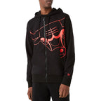 Sweat New Era Logo Black Zip Up Chicago Bulls