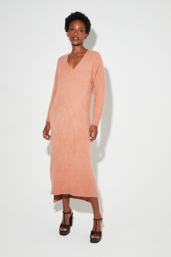 Maxi Dress Gaby Alpaca Mocha